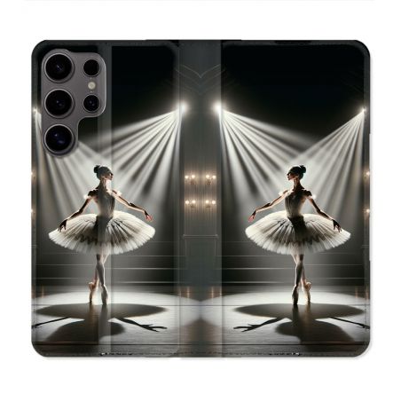 Housse Cuir Portefeuille Pour Samsung Galaxy S25 Danseuse Lumière
