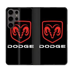 Housse Cuir Portefeuille Pour Samsung Galaxy S25 Dodge