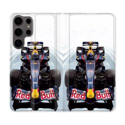 Housse Cuir Portefeuille Pour Samsung Galaxy S25 Formule 1 F1 Red Bull
