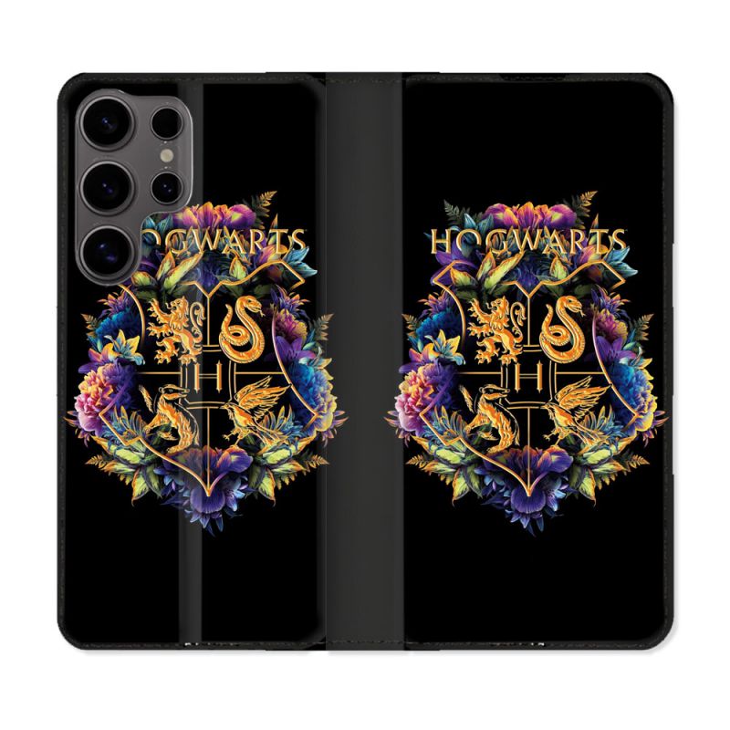 Housse Cuir Portefeuille Pour Samsung Galaxy S25 Harry Potter Hogwarts