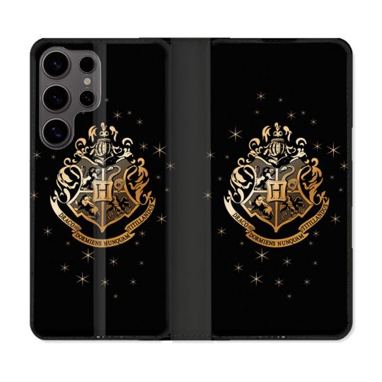 Housse Cuir Portefeuille Pour Samsung Galaxy S25 Harry Potter Poudlard