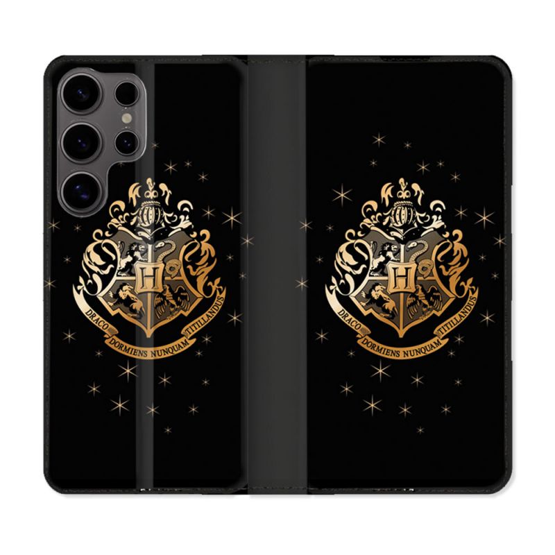 Housse Cuir Portefeuille Pour Samsung Galaxy S25 Harry Potter Poudlard