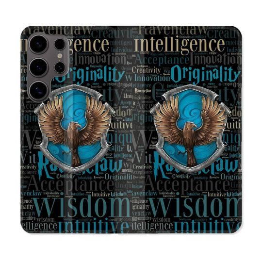 Housse Cuir Portefeuille Pour Samsung Galaxy S25 Harry Potter Serdaigle