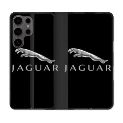 Housse Cuir Portefeuille Pour Samsung Galaxy S25 Jaguar