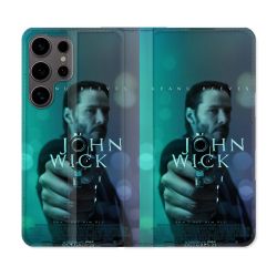 Housse Cuir Portefeuille Pour Samsung Galaxy S25 John Wick