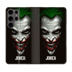 Housse Cuir Portefeuille Pour Samsung Galaxy S25 Joker Noir