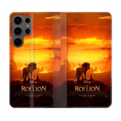 Housse Cuir Portefeuille Pour Samsung Galaxy S25 Le Roi Lion Affiche