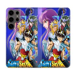 Housse Cuir Portefeuille Pour Samsung Galaxy S25 Les Chevaliers Du Zodiaque