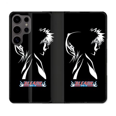 Housse Cuir Portefeuille Pour Samsung Galaxy S25 Manga Bleach Duo