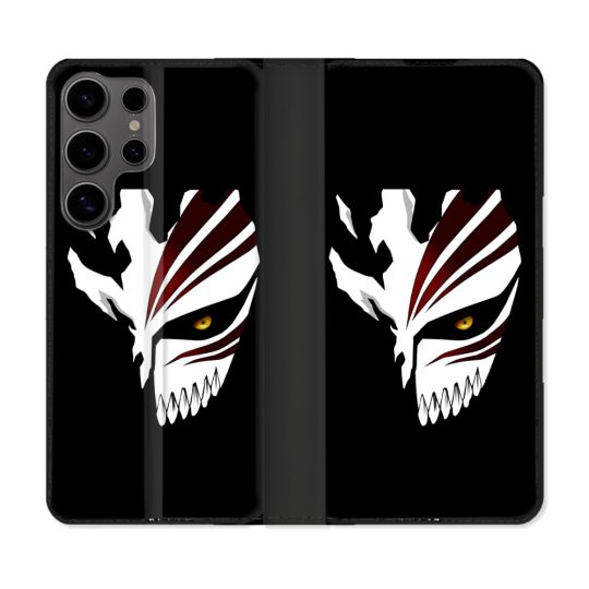 Housse Cuir Portefeuille Pour Samsung Galaxy S25 Manga Bleach Masque