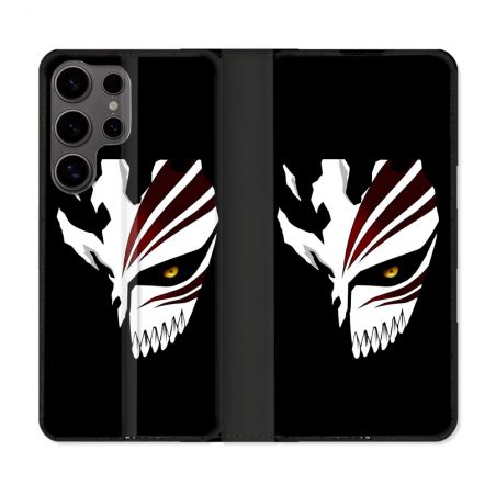 Housse Cuir Portefeuille Pour Samsung Galaxy S25 Manga Bleach Masque