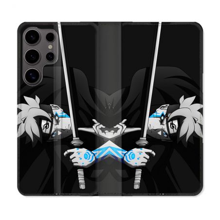 Housse Cuir Portefeuille Pour Samsung Galaxy S25 Manga Boruto Epée