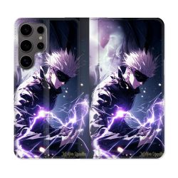 Housse Cuir Portefeuille Pour Samsung Galaxy S25 Manga Jujutsu Kaisen Gojo Saturo
