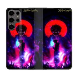 Housse Cuir Portefeuille Pour Samsung Galaxy S25 Manga Jujutsu Kaisen Itadori Sukuna