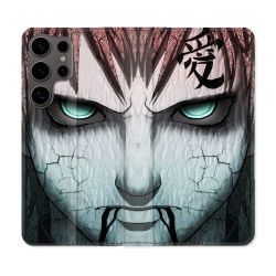 Housse Cuir Portefeuille Pour Samsung Galaxy S25 Manga Naruto Gaara