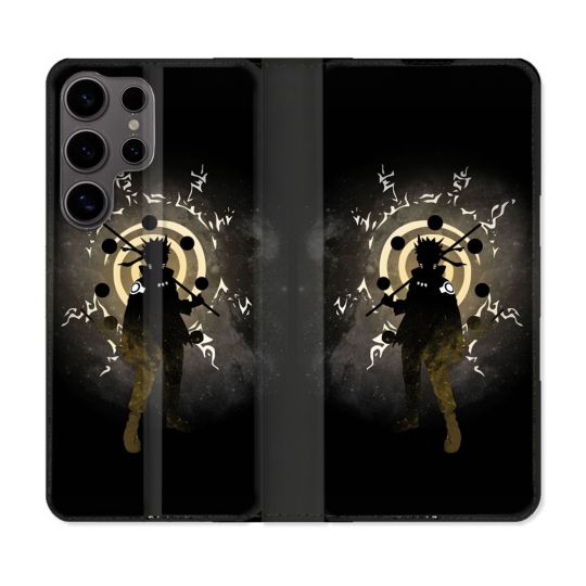 Housse Cuir Portefeuille Pour Samsung Galaxy S25 Manga Naruto Sage