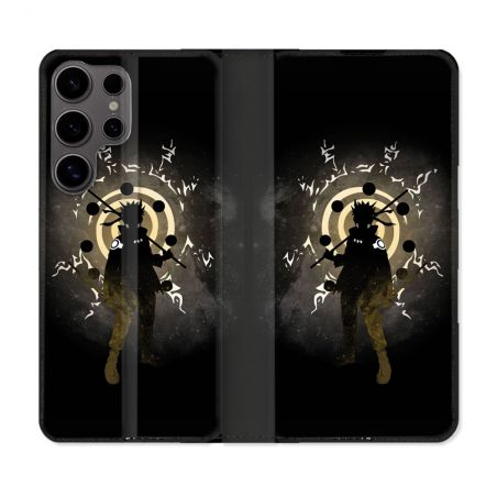 Housse Cuir Portefeuille Pour Samsung Galaxy S25 Manga Naruto Sage