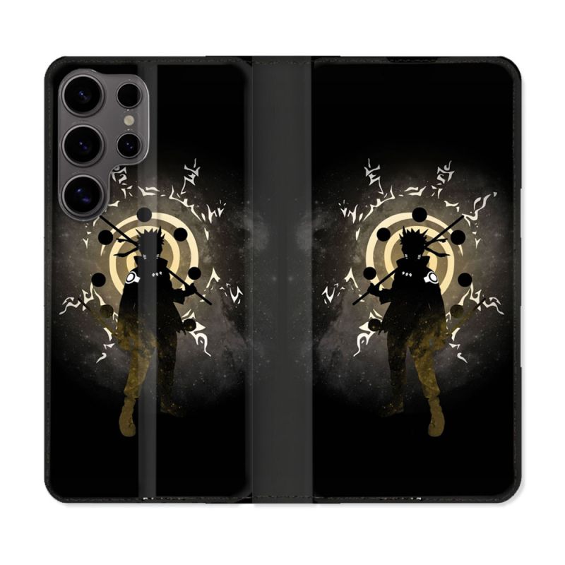 Housse Cuir Portefeuille Pour Samsung Galaxy S25 Manga Naruto Sage
