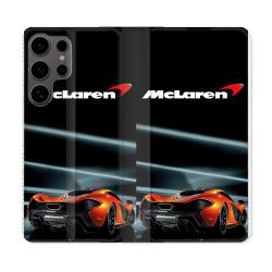 Housse Cuir Portefeuille Pour Samsung Galaxy S25 Mc Laren