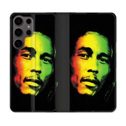 Housse Cuir Portefeuille Pour Samsung Galaxy S25 Musique Bob Marley 2