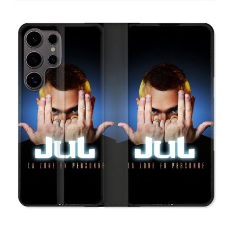 Housse Cuir Portefeuille Pour Samsung Galaxy S25 Musique Jul Signe