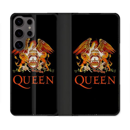 Housse Cuir Portefeuille Pour Samsung Galaxy S25 Musique Rock Queen
