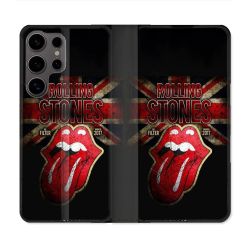 Housse Cuir Portefeuille Pour Samsung Galaxy S25 Musique Rolling Stones