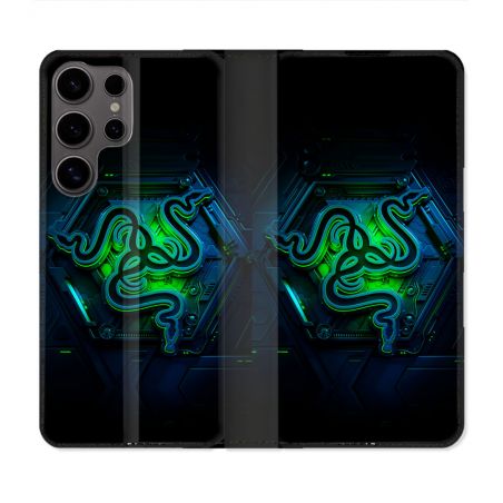 Housse Cuir Portefeuille Pour Samsung Galaxy S25 Razer