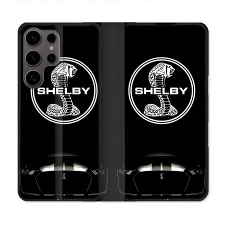 Housse Cuir Portefeuille Pour Samsung Galaxy S25 Shelby
