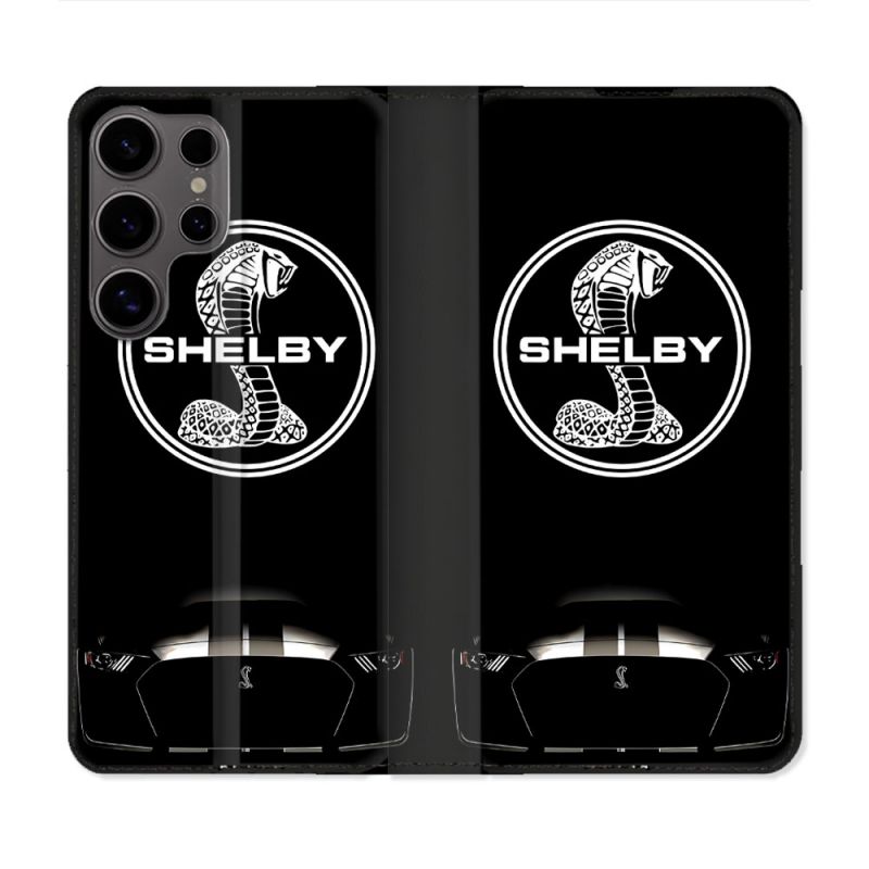 Housse Cuir Portefeuille Pour Samsung Galaxy S25 Shelby