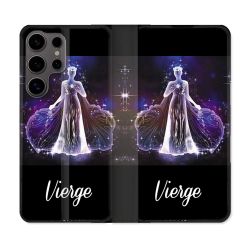 Housse Cuir Portefeuille Pour Samsung Galaxy S25 Signe Zodiaque 2 Vierge