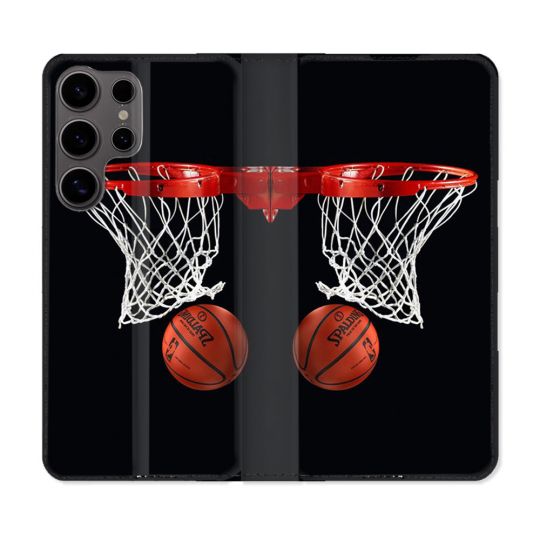 Housse Cuir Portefeuille Pour Samsung Galaxy S25 Sport Basket Panier