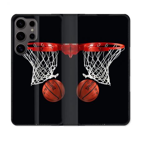 Housse Cuir Portefeuille Pour Samsung Galaxy S25 Sport Basket Panier