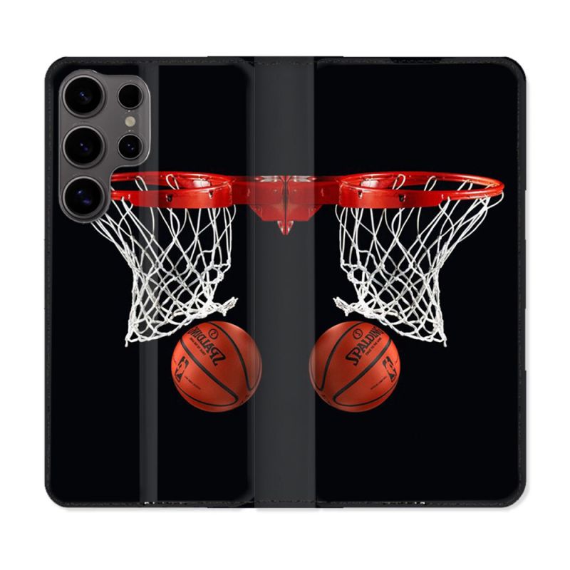 Housse Cuir Portefeuille Pour Samsung Galaxy S25 Sport Basket Panier