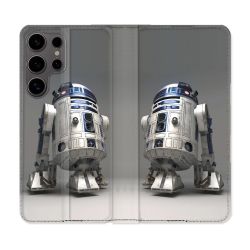 Housse Cuir Portefeuille Pour Samsung Galaxy S25 Star Wars - R2D2