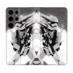 Housse Cuir Portefeuille Pour Samsung Galaxy S25 Star Wars - Trooper