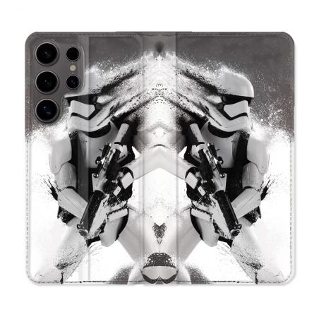 Housse Cuir Portefeuille Pour Samsung Galaxy S25 Star Wars - Trooper