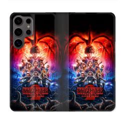 Housse Cuir Portefeuille Pour Samsung Galaxy S25 Stranger Things Affiche 2