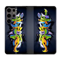 Housse Cuir Portefeuille Pour Samsung Galaxy S25 Street Art Graffiti