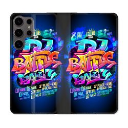 Housse Cuir Portefeuille Pour Samsung Galaxy S25 Street Art Rap