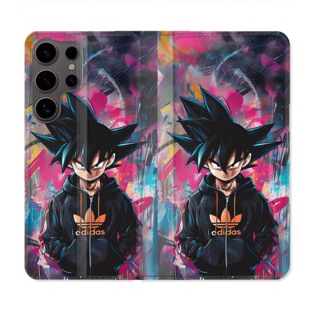 Housse Cuir Portefeuille Pour Samsung Galaxy S25 Street Art Sangoku
