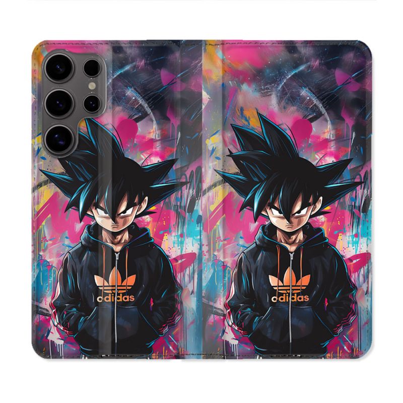 Housse Cuir Portefeuille Pour Samsung Galaxy S25 Street Art Sangoku