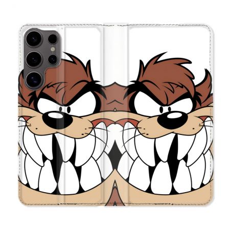 Housse Cuir Portefeuille Pour Samsung Galaxy S25 Taz
