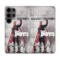 Housse Cuir Portefeuille Pour Samsung Galaxy S25 The Boys Affiche