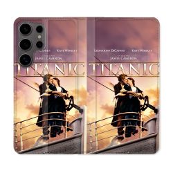 Housse Cuir Portefeuille Pour Samsung Galaxy S25 Titanic