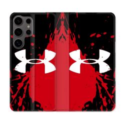 Housse Cuir Portefeuille Pour Samsung Galaxy S25 Under Armour