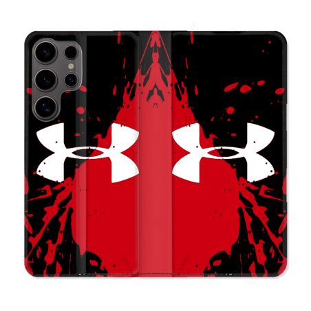 Housse Cuir Portefeuille Pour Samsung Galaxy S25 Under Armour