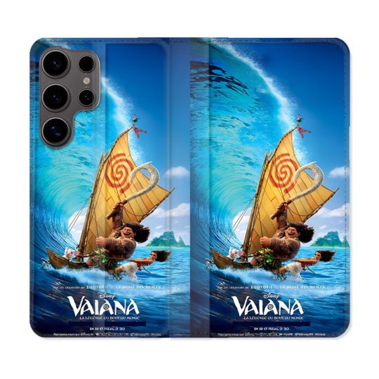 Housse Cuir Portefeuille Pour Samsung Galaxy S25 Vaiana