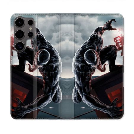 Housse Cuir Portefeuille Pour Samsung Galaxy S25 Venom