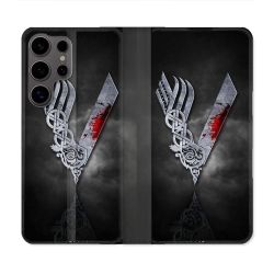 Housse Cuir Portefeuille Pour Samsung Galaxy S25 Viking